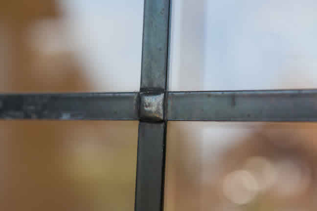 metal window frame leading